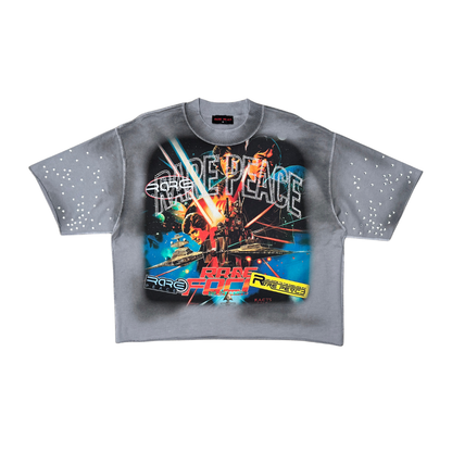 RARE PEACE Mini F Terry Star Wars Tee Grey RT6032