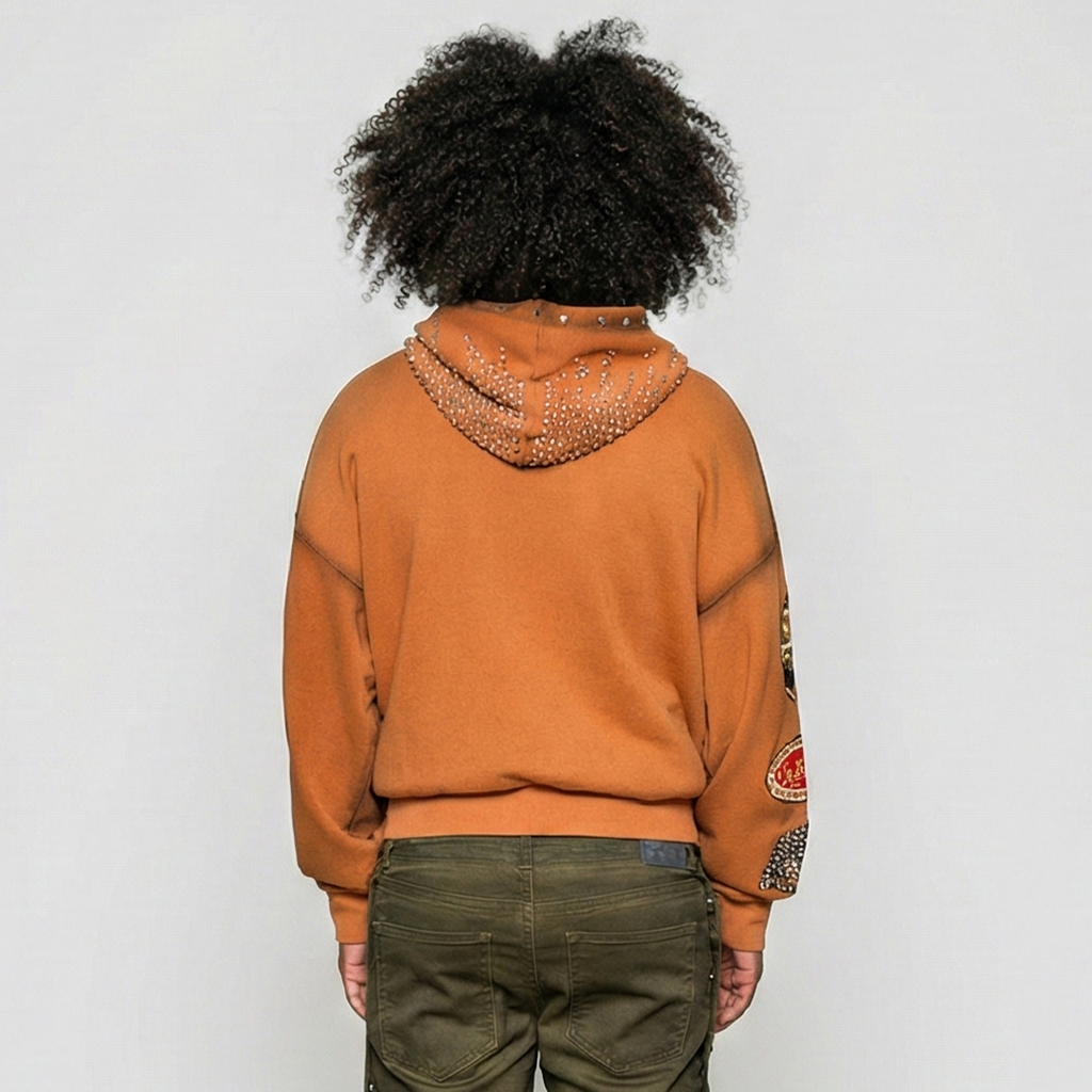 PARADASE LOST No Pressure No Glory Hoodie - Amber - PL00789