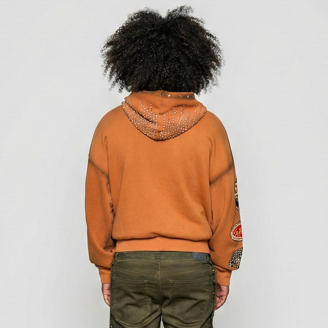 PARADASE LOST No Pressure No Glory Hoodie - Amber - PL00789