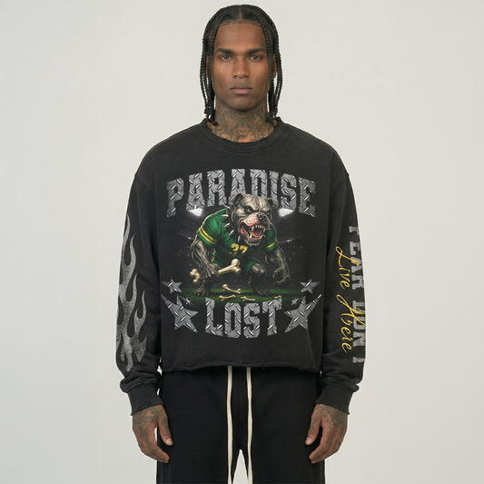 PARADASE LOST Gridiron Long Sleeve - Blk - PL00795