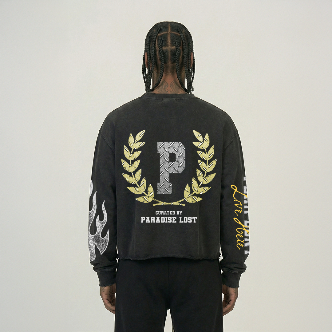 PARADASE LOST Gridiron Long Sleeve - Blk - PL00795