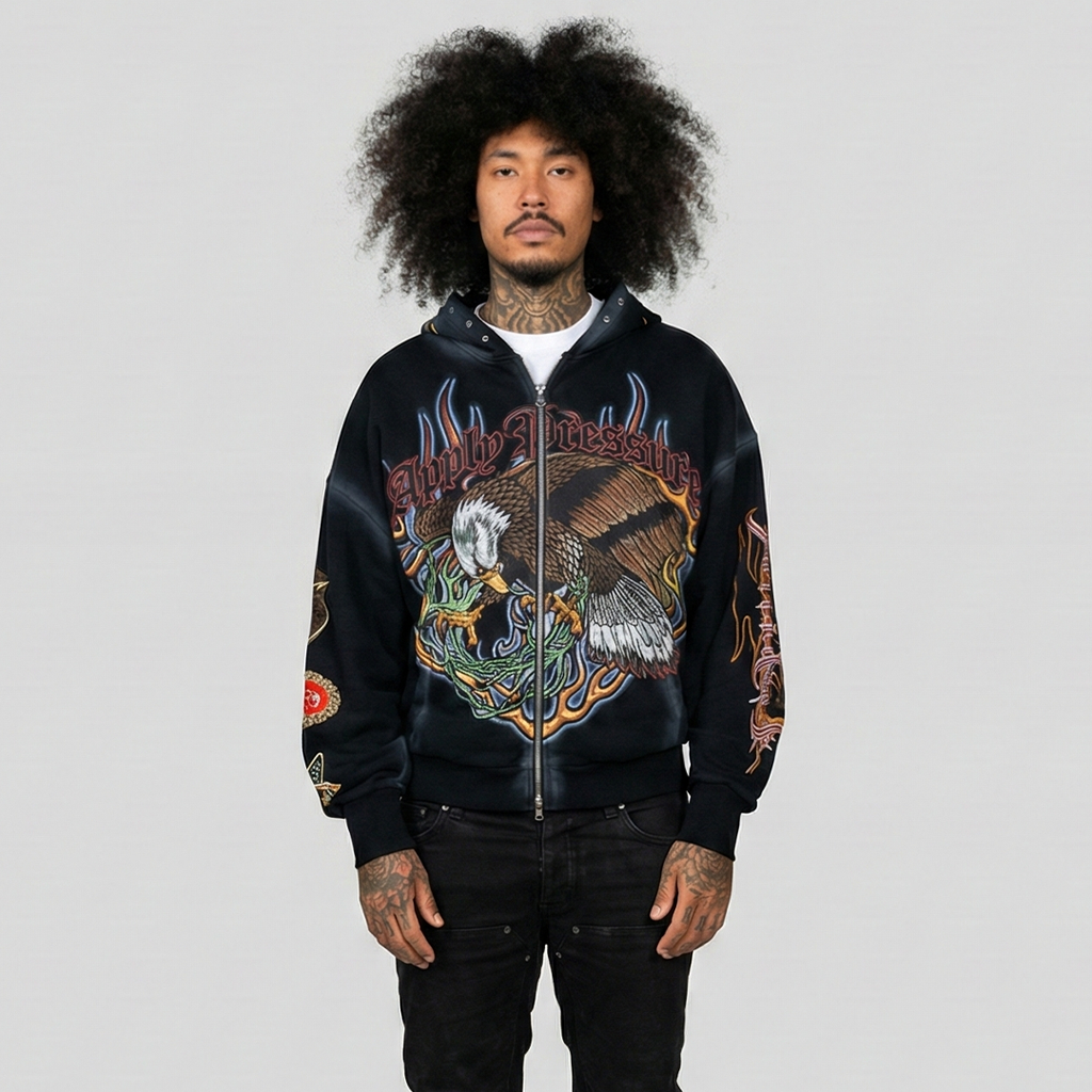 PARADASE LOST No Pressure No Glory Hoodie - Black - PL00790