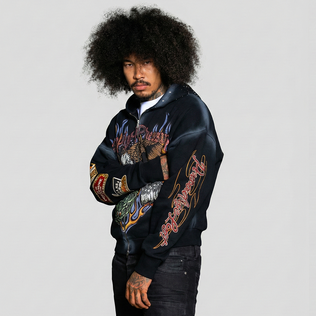 PARADASE LOST No Pressure No Glory Hoodie - Black - PL00790