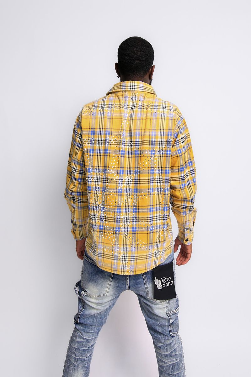 SHADOW Skinny Boot Cut TH-03-WASH BLUE