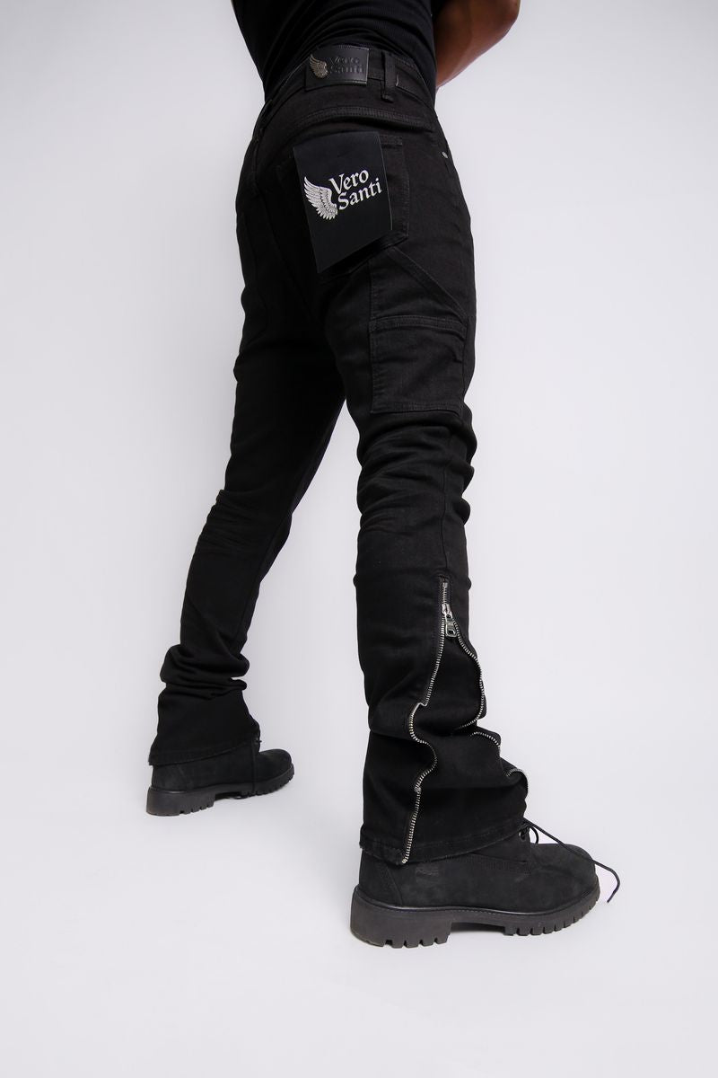 VIGILANT Skinny Boot Cut TH-01B-WASH BLK