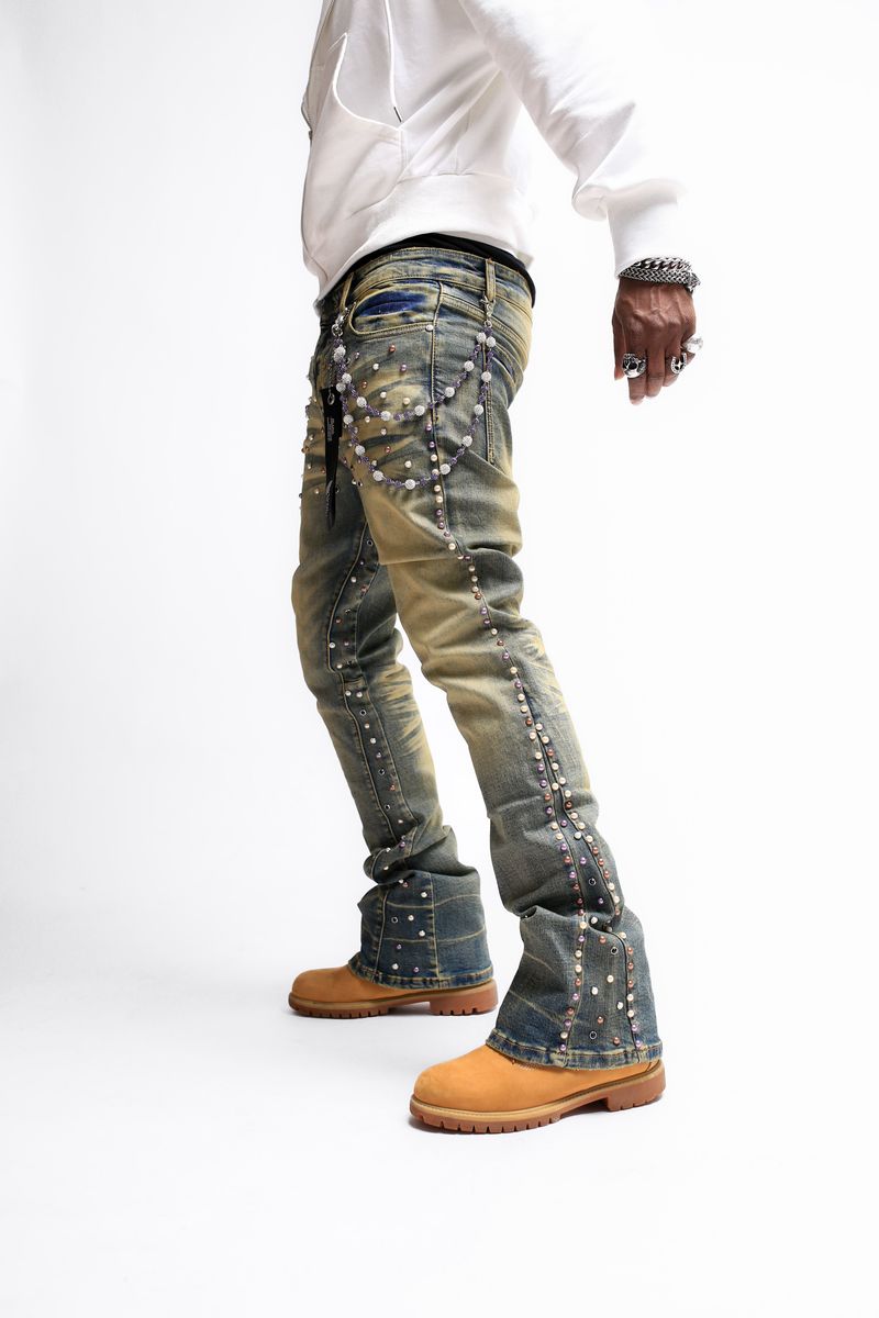 INNOVATOR Skinny Boot Cut TH-14-WASHED BLUE