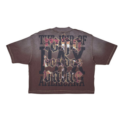 RARE PEACE Consequences AI Tee Dark Brown RT6008