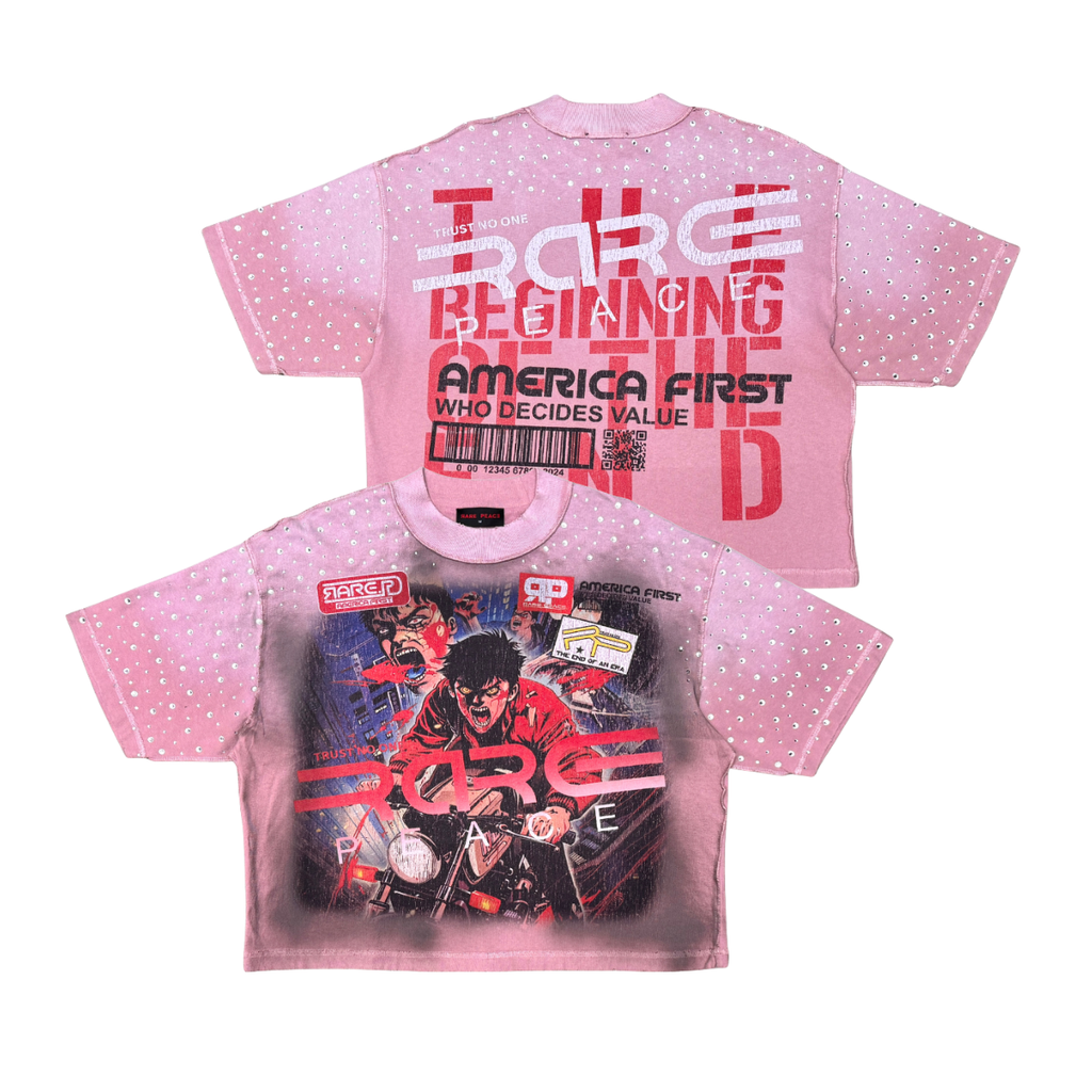 RARE PEACE Anime Tee Dust Pink RT6016
