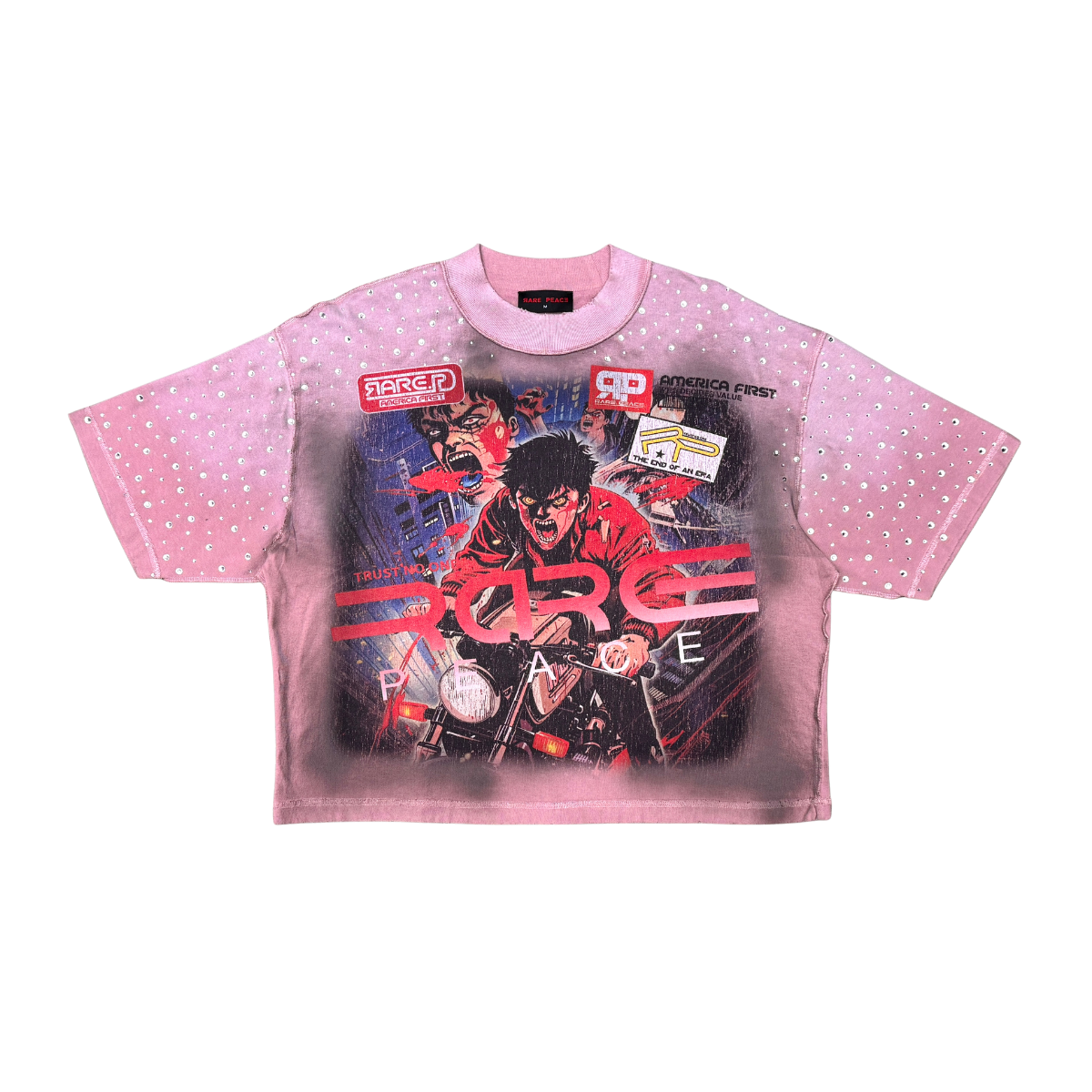 RARE PEACE Anime Tee Dust Pink RT6016