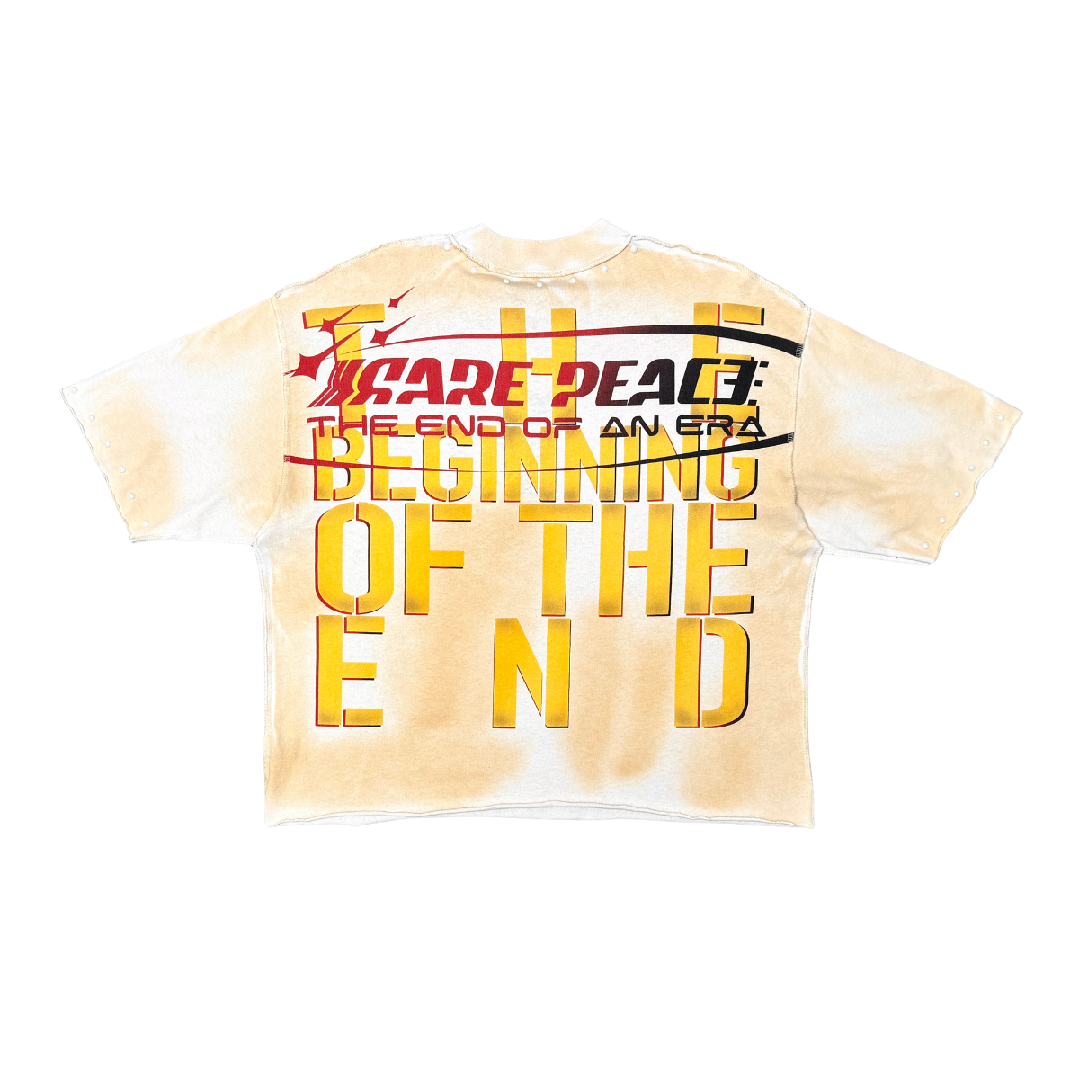 RARE PEACE Anime Tee Ecru  RT6024