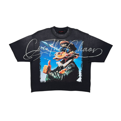 RARE PEACE Cue The Chaos Camel Tee Black RT6030