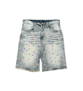 Rhinestone Denim Shorts BRINY BLUE S26114