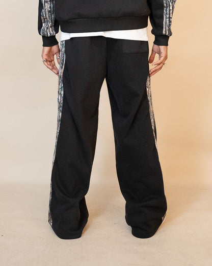 EPTM REAL CAMO STRIPED BAGGY PANTS (EP11662)-BLK