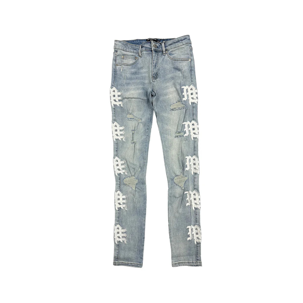 MIXED EMOTION Sea Monogram Denim