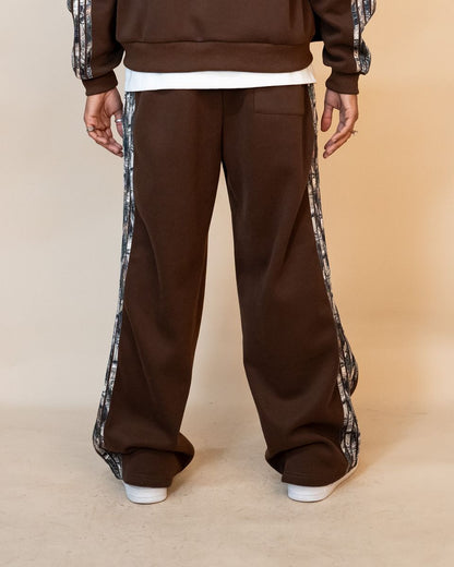 EPTM REAL CAMO STRIPED BAGGY PANTS (EP11663)-BROWN