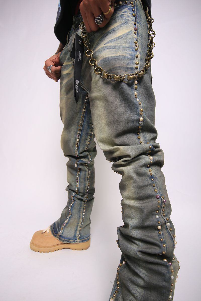 REBEL 02 Skinny Boot Cut TH-016-WASHED