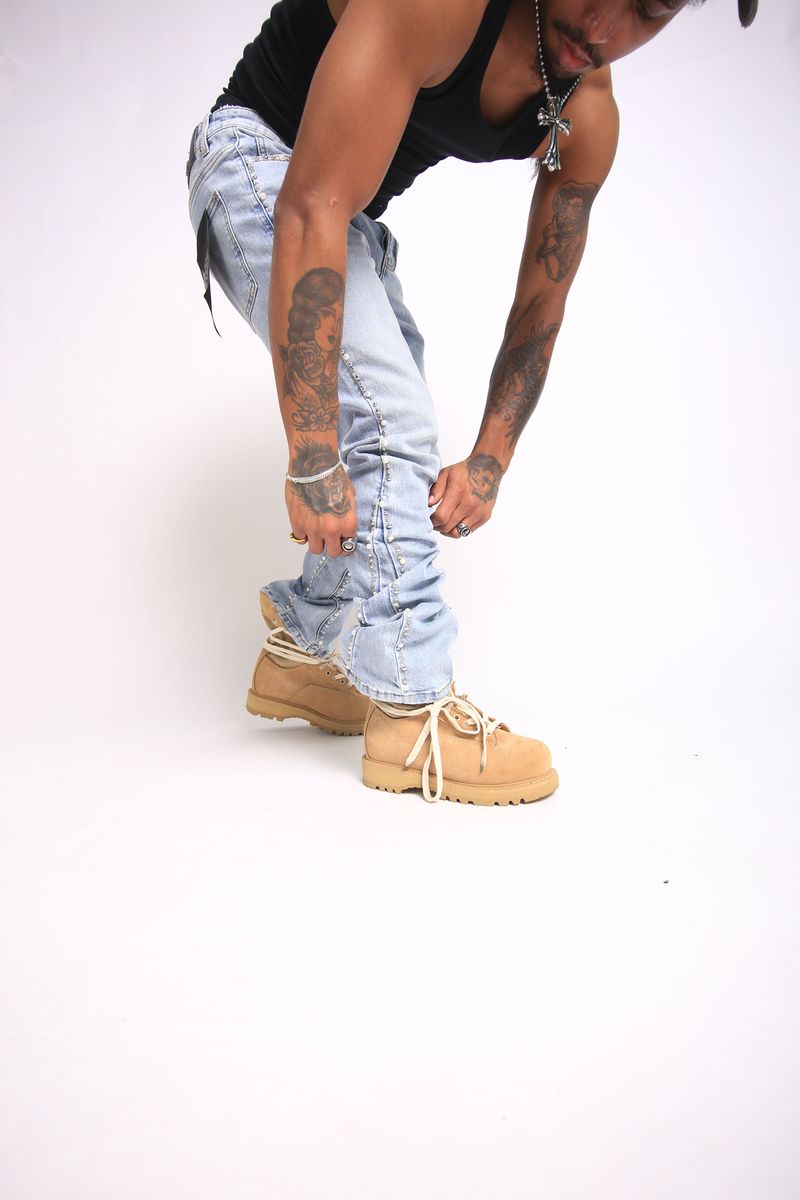 ATLANTIS Skinny Boot Cut TH-11-LIGHT BLUE