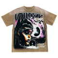 VTILTED "ASTROIDS " TEE VB-35-BROWN