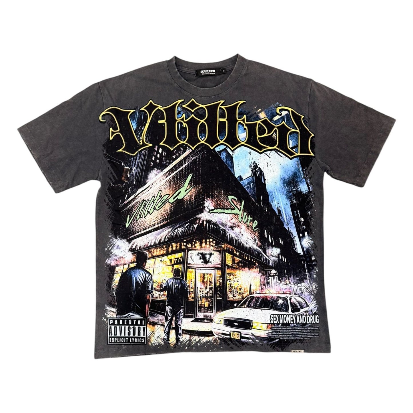 VTILTED "BLACKOUT" TEE VB-24-ASH