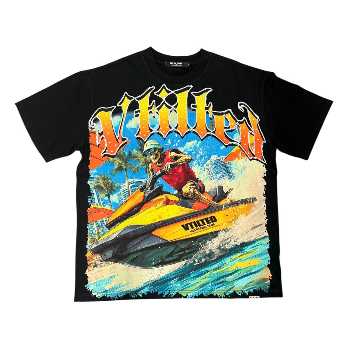 VTILTED "JETSKI " TEE VB-05 BLACK