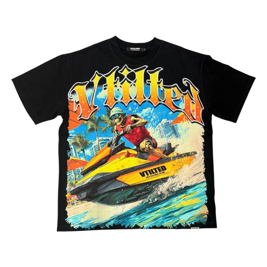 VTILTED "JETSKI " TEE VB-05 BLACK