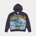 GOD SPEED CHROME-LIBERTY-ZIP-UP-HOODIE-NAVY