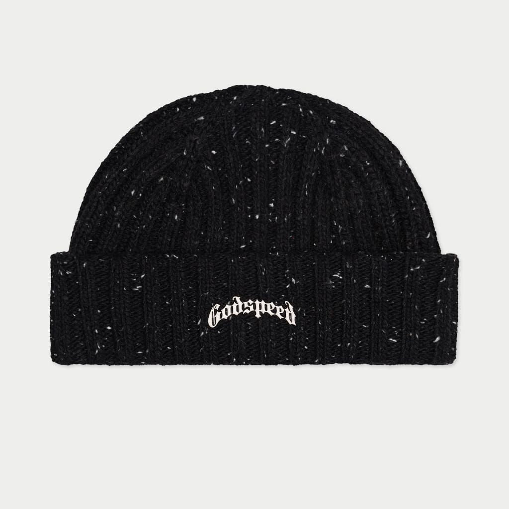 GODSPEED OG LOGO EMBLEM BEANIE (BLACK OREO)