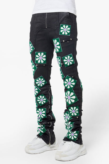 Obsidian Black Waxed Flowers Denim (Obsidian-Black-Waxed-Flowers-Denim)