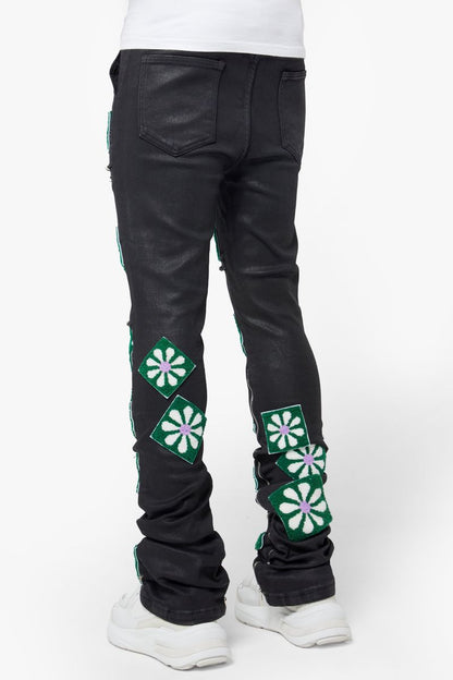 Obsidian Black Waxed Flowers Denim (Obsidian-Black-Waxed-Flowers-Denim)