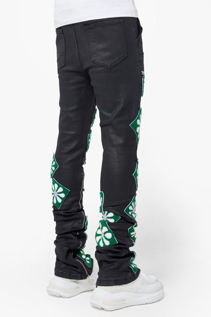 Obsidian Black Waxed Flowers Denim (Obsidian-Black-Waxed-Flowers-Denim)