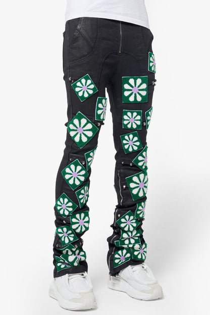 Obsidian Black Waxed Flowers Denim (Obsidian-Black-Waxed-Flowers-Denim)