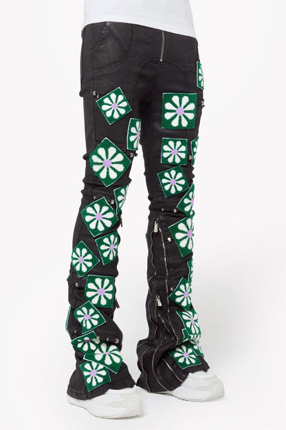 Obsidian Black Waxed Flowers Denim (Obsidian-Black-Waxed-Flowers-Denim)