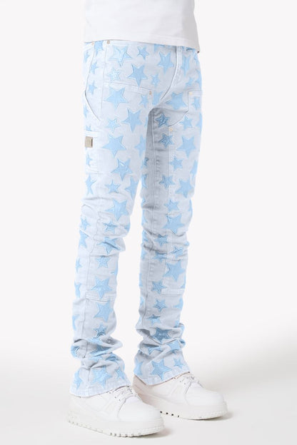 GUAPI Aqua Blue Stars Denim (Aqua-Blue-Stars-Denim)