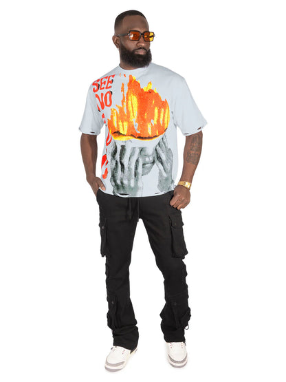 FROST SEE NO EVIL TEE F135-WHITE