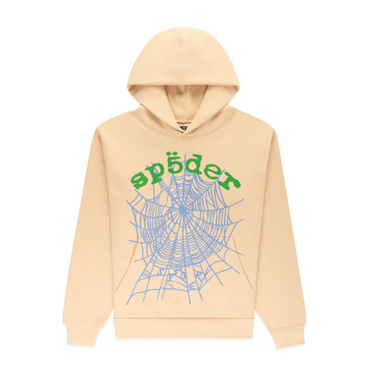 SP5DER  CREAM OG WEB V2 HOODIE