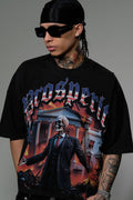 STRAY WIDE & CROP FIT T SHIRT ST1359-BLK