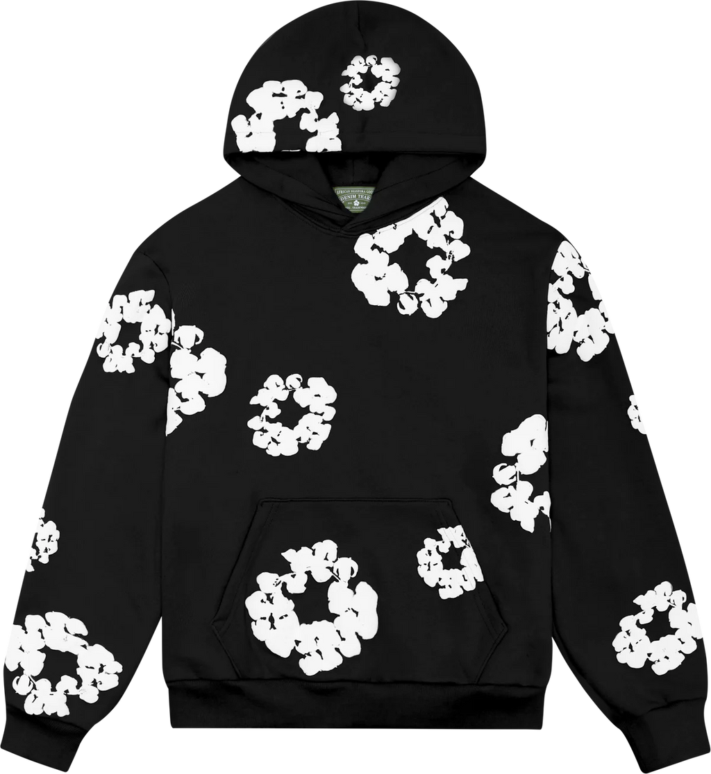 DENIM TEARS The Cotton Wreath Sweatshirt BLACK 301-010-30