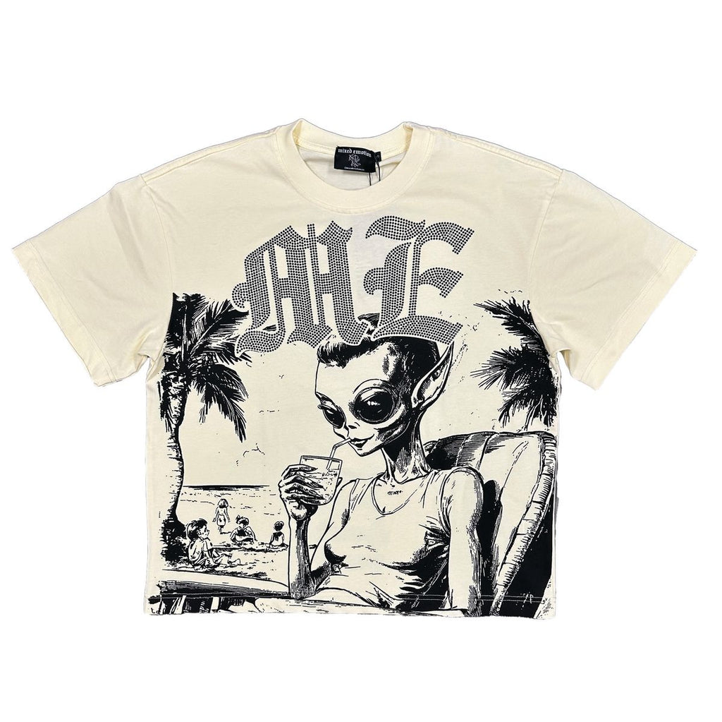 M.E.  BEACH RHINESTONE TEE