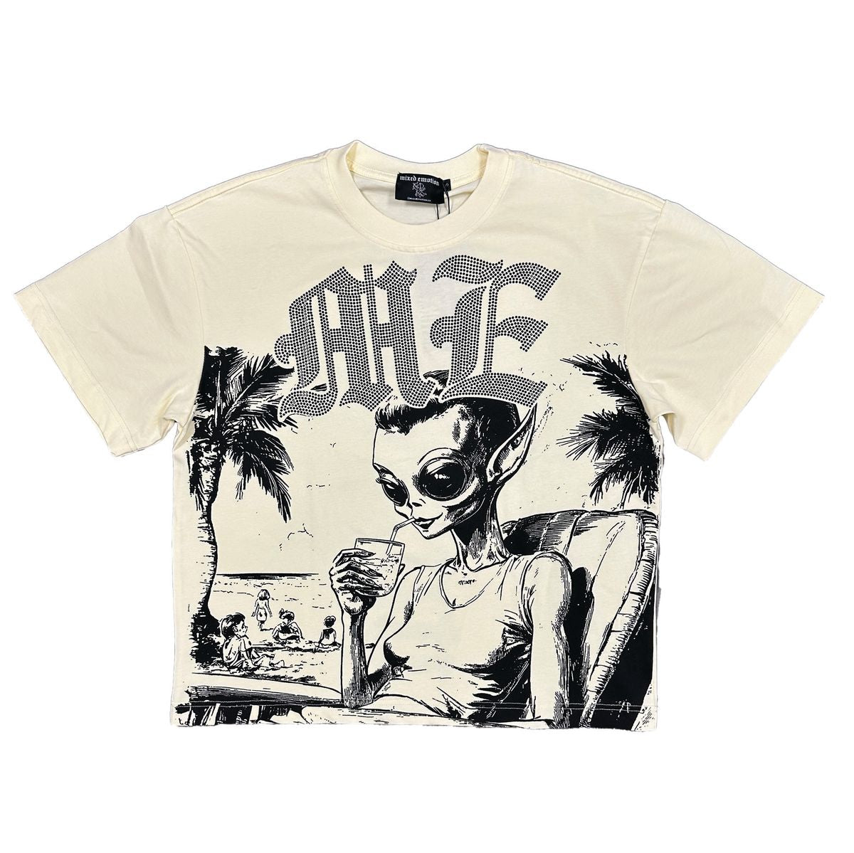 M.E.  BEACH RHINESTONE TEE