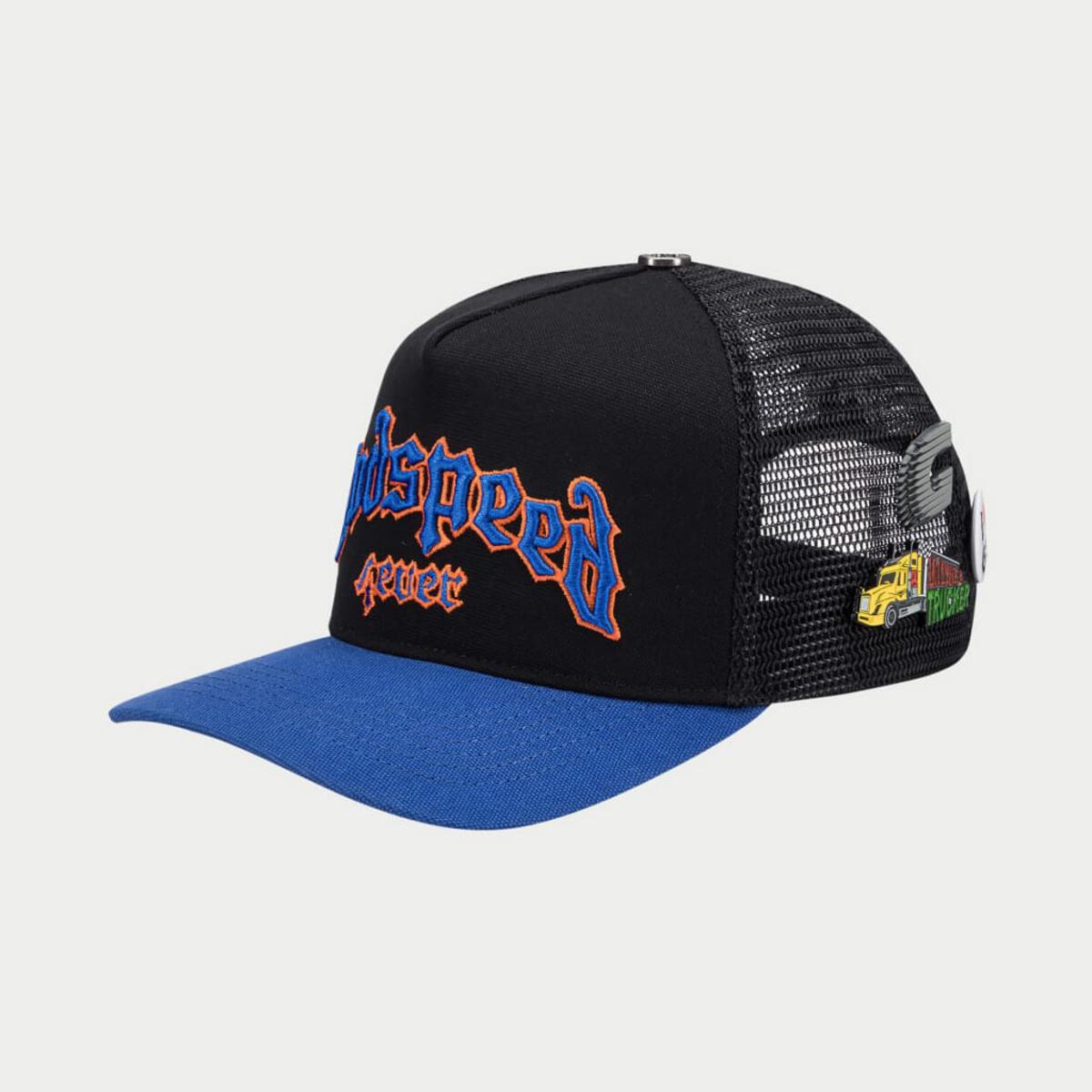 GS-FOREVER-TRUCKER- HAT-BLACK-BLUE-ORANGE