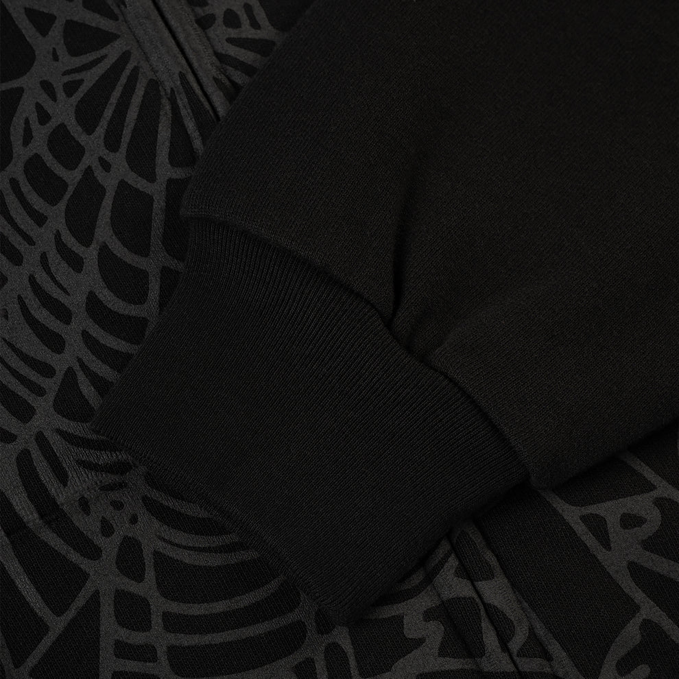SP5DER  OG WEB V2 PHANTOM ZIP UP Hoodie ST 028SS25BLK
