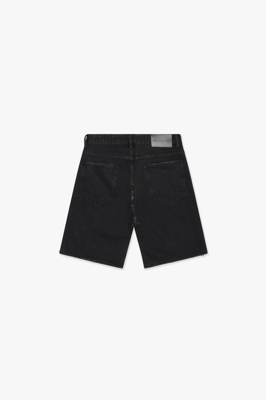 6TH NBRHD "DISTRICT" DENIM SHORTS 6TH-D5001-BLK