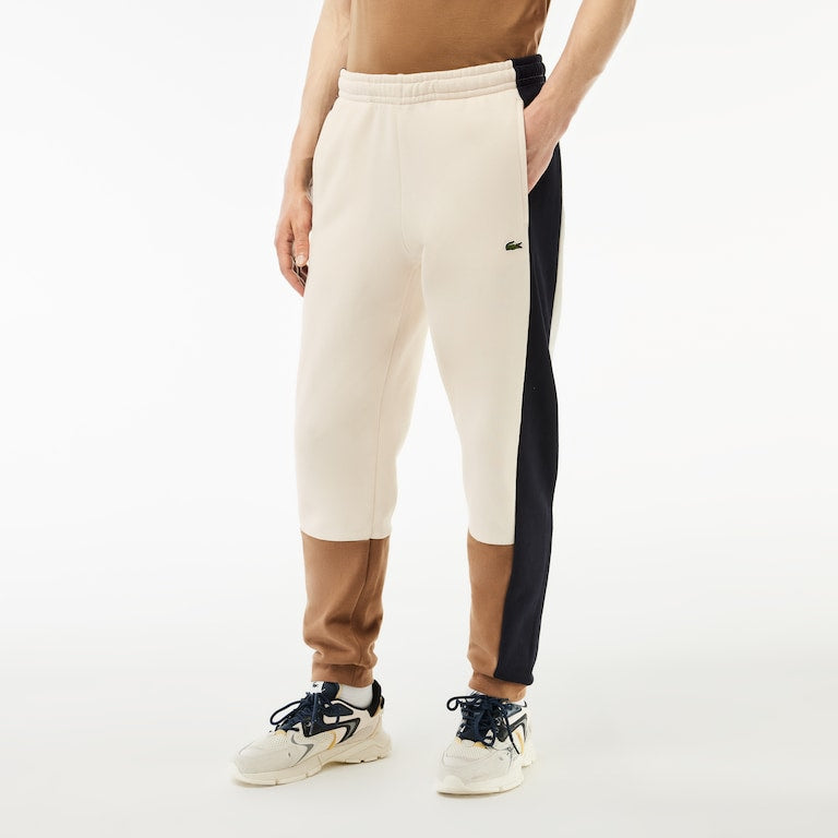Lacoste Men's Regular Fit Colorblock Joggers 'WHT/BRN/NVY' XH1300 51 RI2
