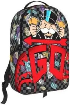 Sprayground Monopoly Go Sharkmouth Stencil Backpack 910B8779NSZ99000