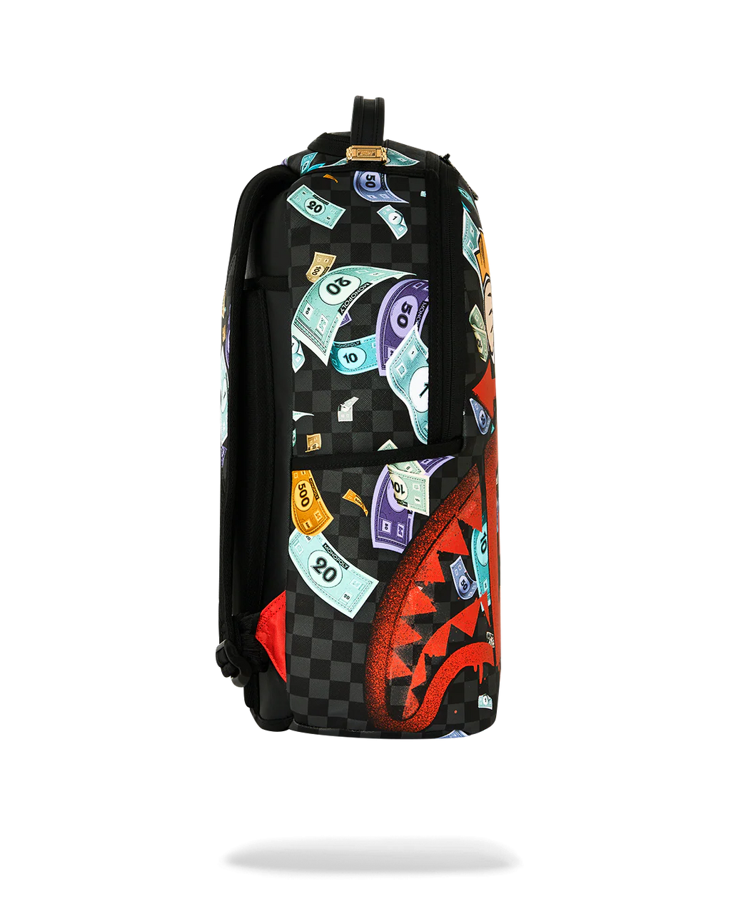 Sprayground Monopoly Go Sharkmouth Stencil Backpack 910B8779NSZ99000