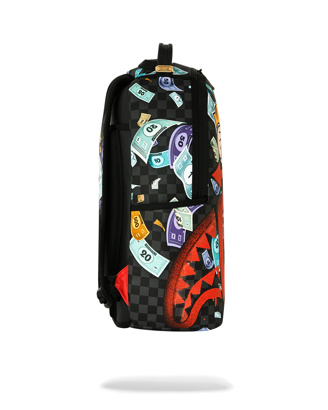 Sprayground Monopoly Go Sharkmouth Stencil Backpack 910B8779NSZ99000