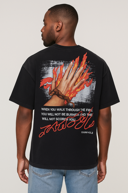 RESERVE   BURNED BLK T-SHIRT