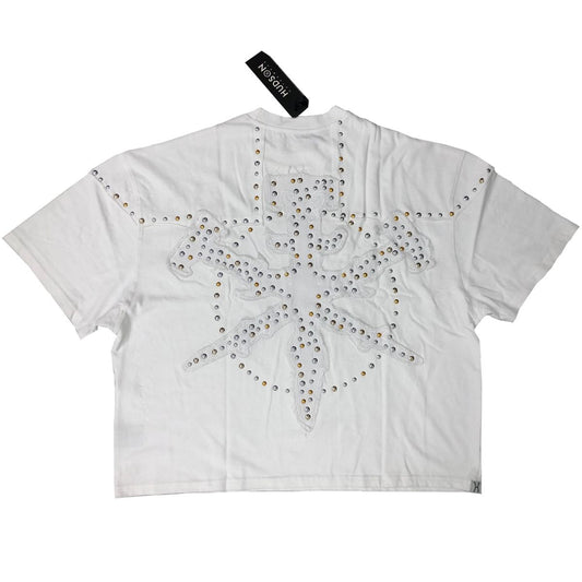 HUDSON SWORDS STUDS TEE 594-WHITE