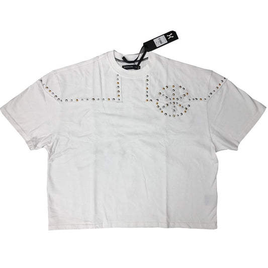 HUDSON SWORDS STUDS TEE 594-WHITE