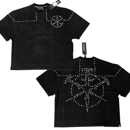HUDSON SWORDS STUDS TEE 594-BLACK